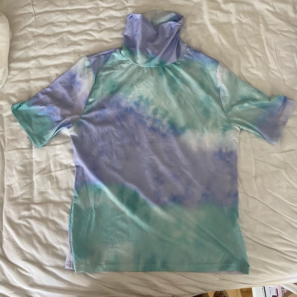 Zara Tie Dye Top , Turtle Neck - Picture 2 of 4